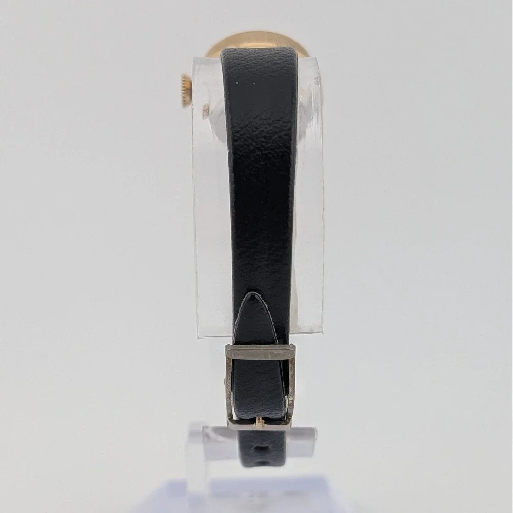 Vintage Caravelle 8670 Swiss Manual Wind Gold Tone Women's Watch Corfam Strap